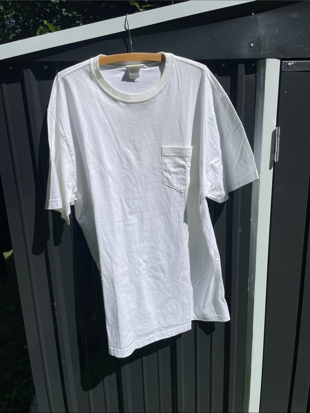 L.L. Bean White Short-Sleeve Pocket Tee Men’s Tall XX